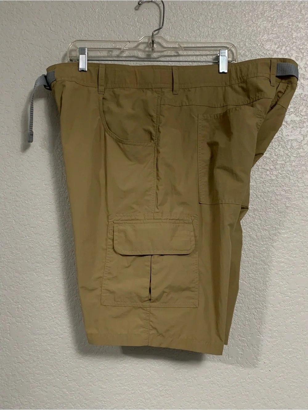 Gramicci Shorts Mens XXL Nylon Cargo Belted Outdoor Hike Camp Climb 42x11 Tan